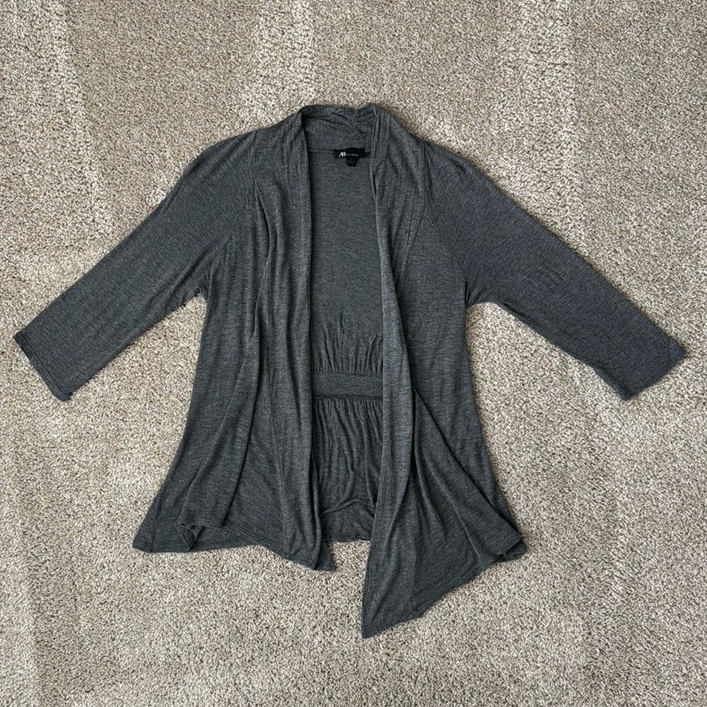AB Studio Open Front Cardigan